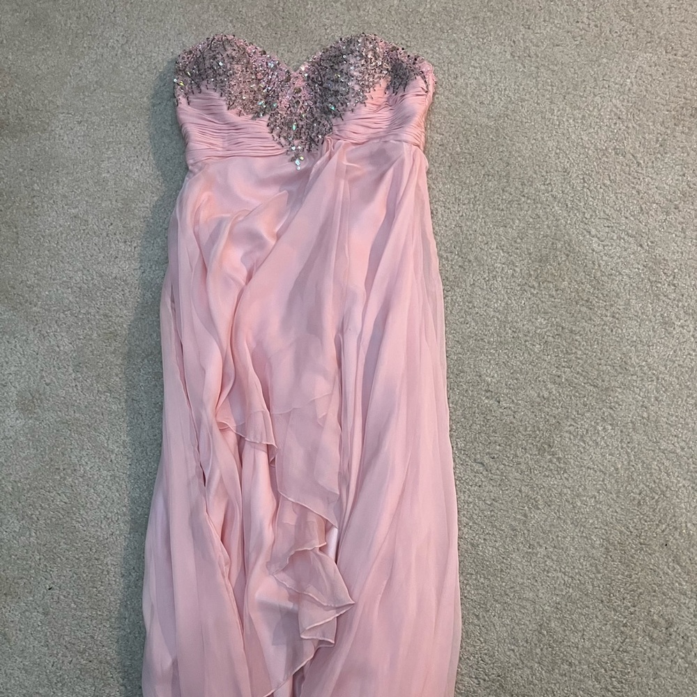 Size 14 pink blush dress by royal queen collection